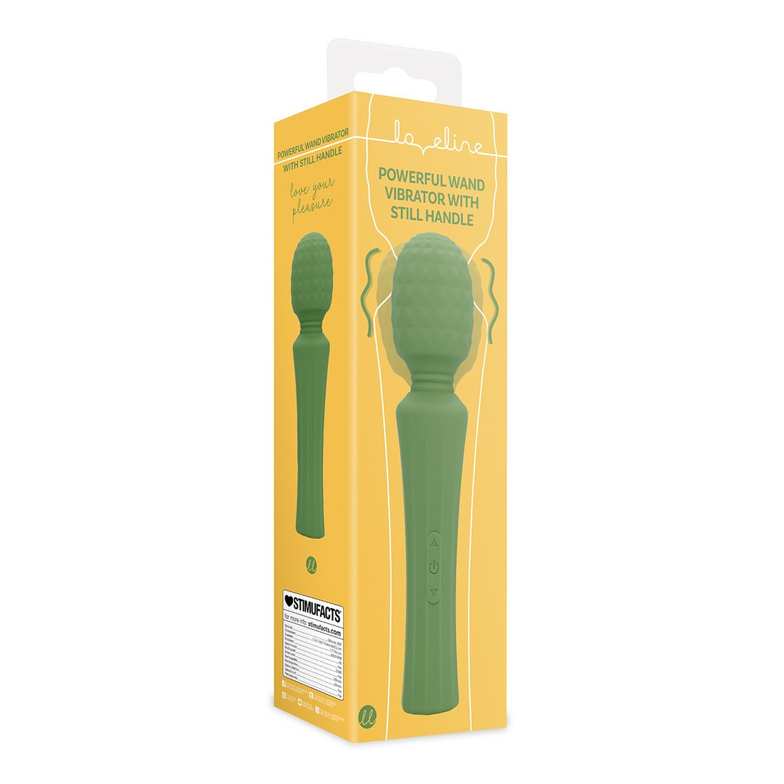 MASSAJADOR POWERFUL WAND VIBRATOR VERDE LOVELINE 2
