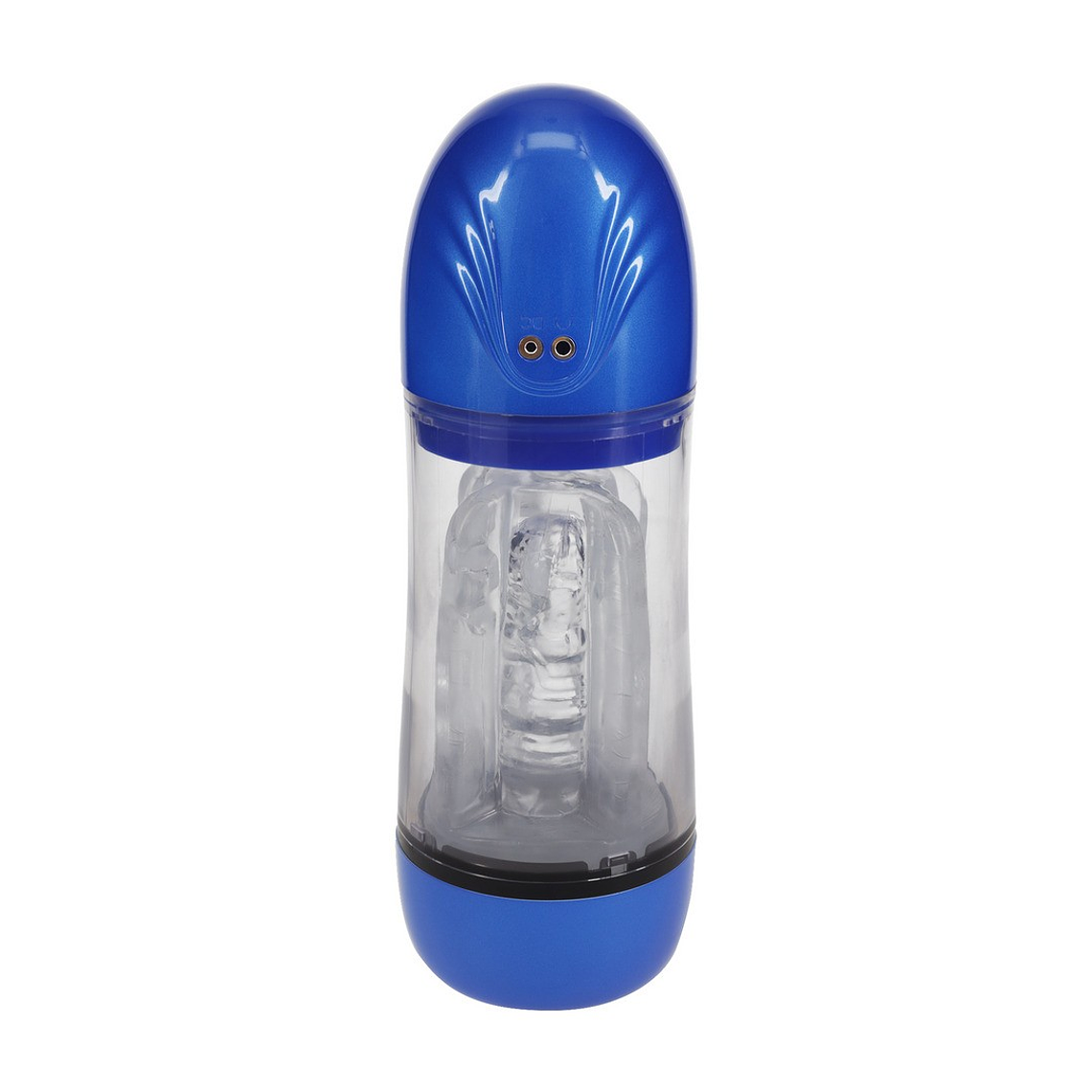 BOMBA DE MASTURBAÇÃO COM SUCÇÃO E VIBRAÇÃO SONICPULL MULTIMEDIA ENHANCED METALLIC BLUE PUMPED 3