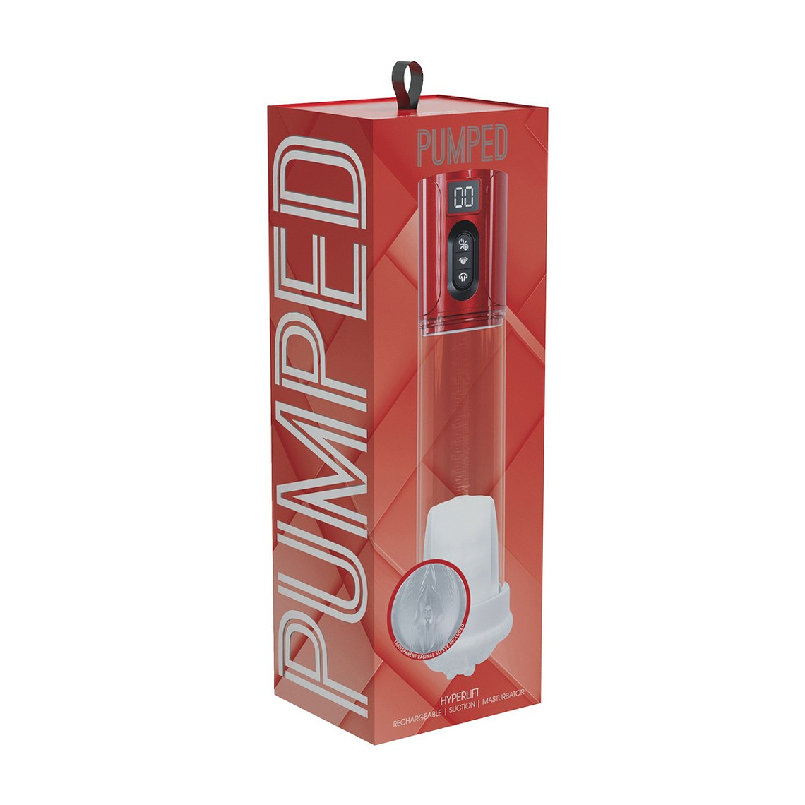 BOMBA MASTURBADORA COM SUCÇÃO MAXLIFT METALLIC RED PUMPED 2