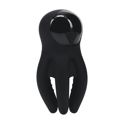 ESTIMULADOR DE GLANDE DIGITAL COM VIBRAÇÃO E TENTÁCULOS PRETO LEVELZ 