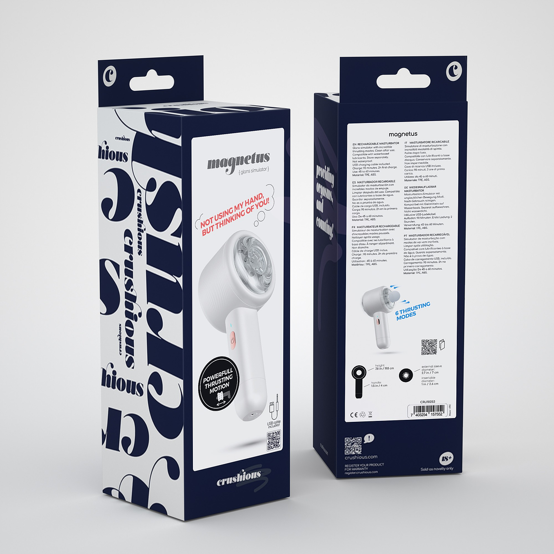 MAGNETUS MASTURBADOR RECARREGÁVEL CRUSHIOUS 7