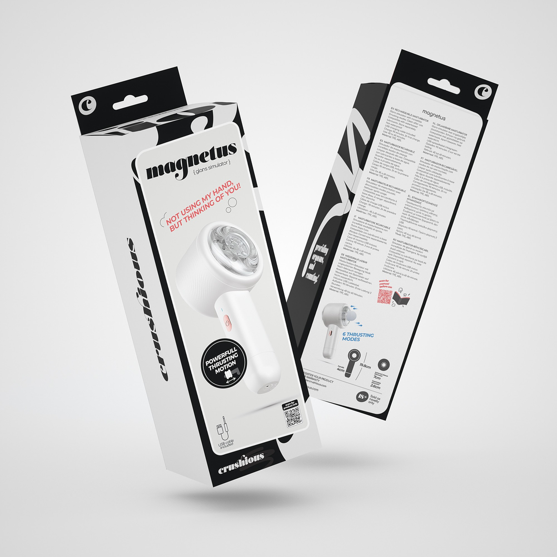 MAGNETUS MASTURBADOR RECARREGÁVEL CRUSHIOUS 11