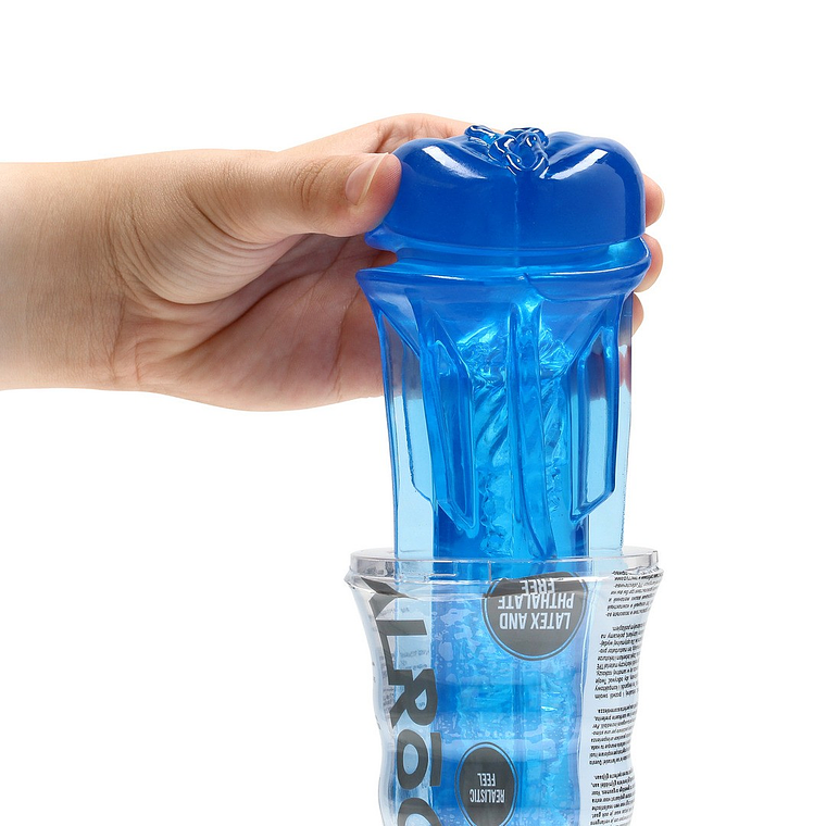 MASTURBADOR EASY RIDER VAGINA AZUL REALROCK 5