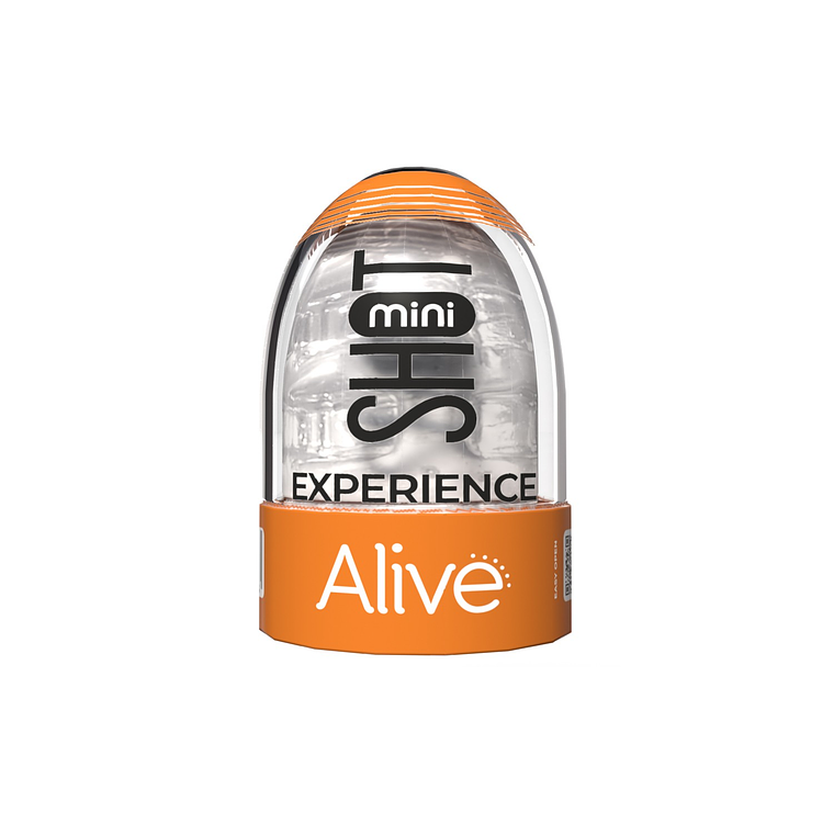 MASTURBADOR MINI SHOT EXPERIENCE ALIVE TRANSPARENTE 1