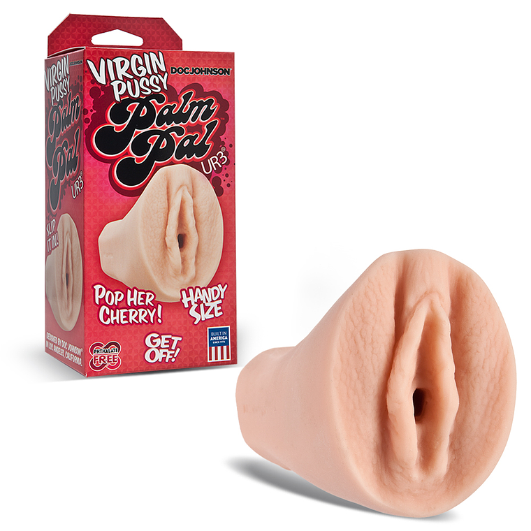 MASTURBADOR PALM PAL VIRGIN PUSSY TAMANHO PEQUENO EM FORMA DE VAGINA 2
