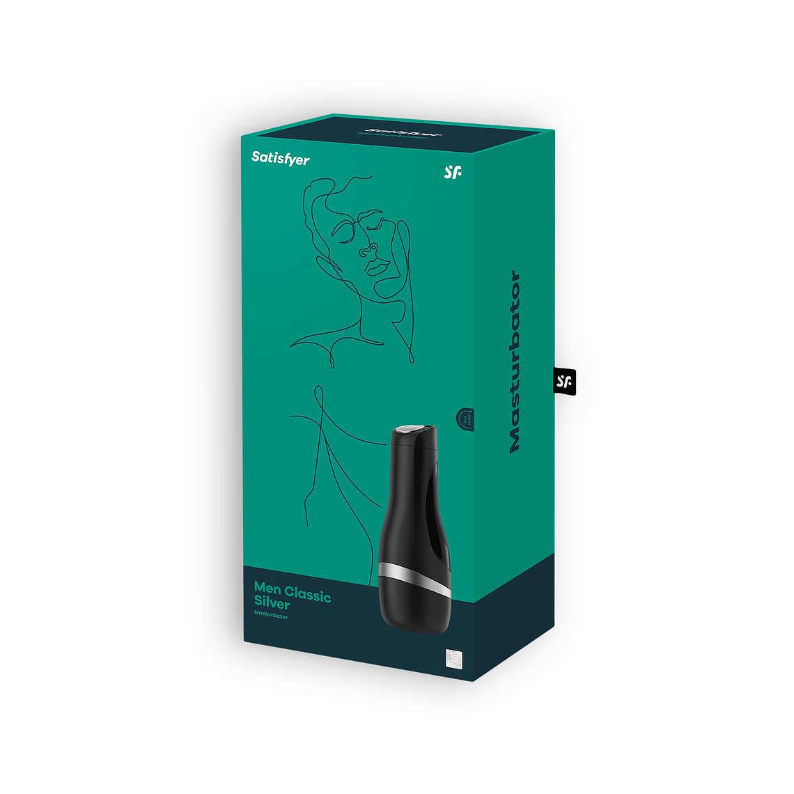 MASTURBADOR SATISFYER MEN CLASSIC PRATEADO 2