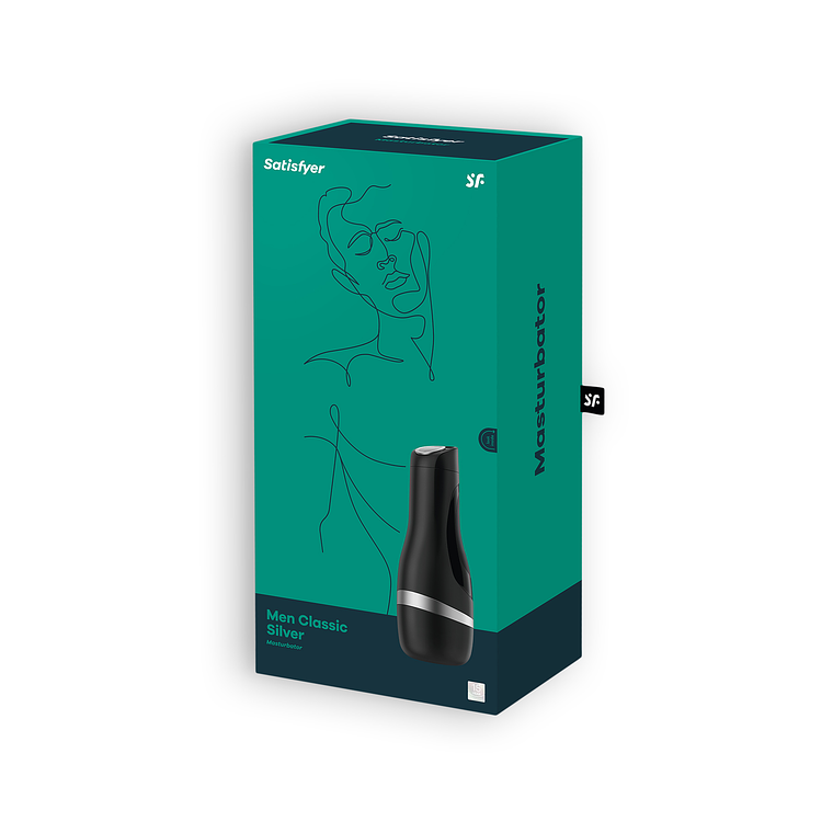 MASTURBADOR SATISFYER MEN CLASSIC PRATEADO 2
