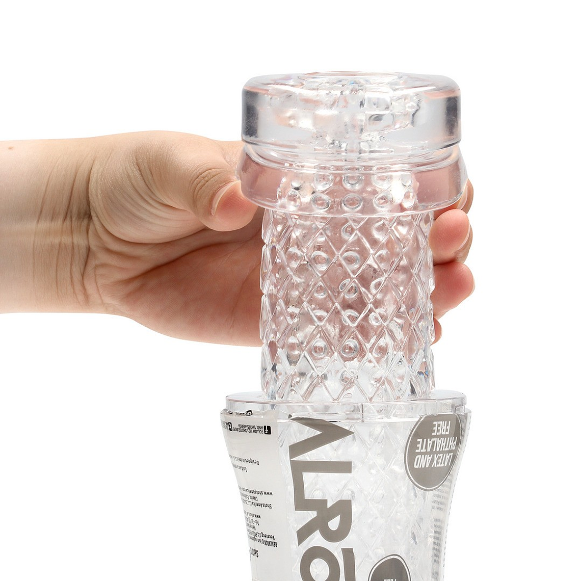 MASTURBADOR TEASY RIDER TEXTURED TRANSPARENTE REALROCK 6