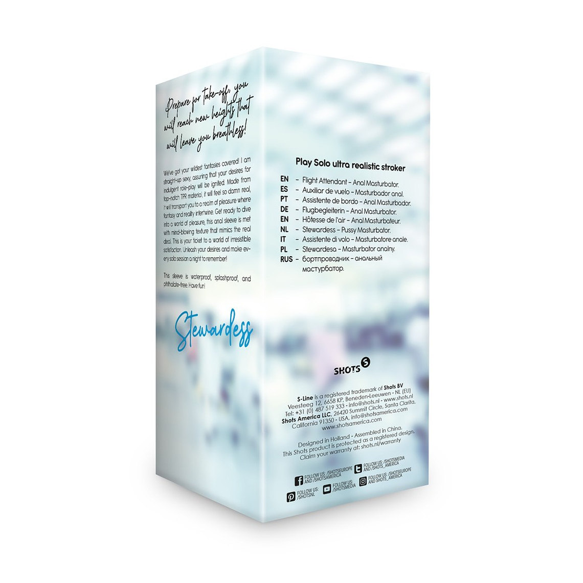 MASTURBADOR ÂNUS FLIGHT ATTENDANT FLESH S-LINE 3
