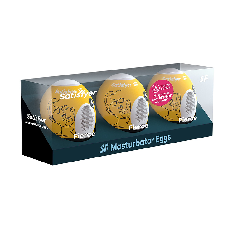 PACK DE 3 MASTURBADOR MASTURBATOR EGG FIERCE SATISFYER 1