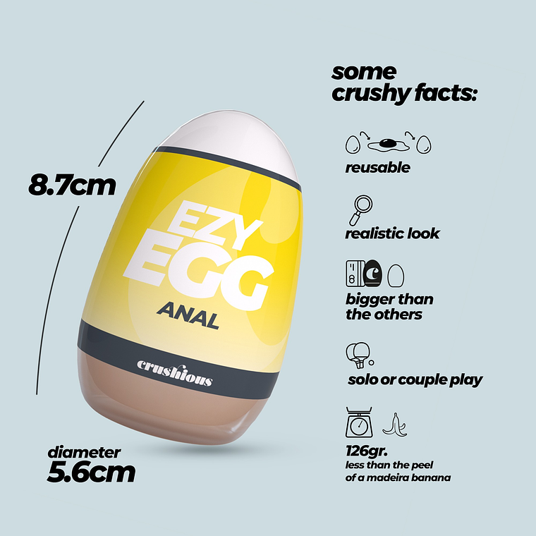 OVO MASTURBADOR EZY EGG ANAL CRUSHIOUS 8
