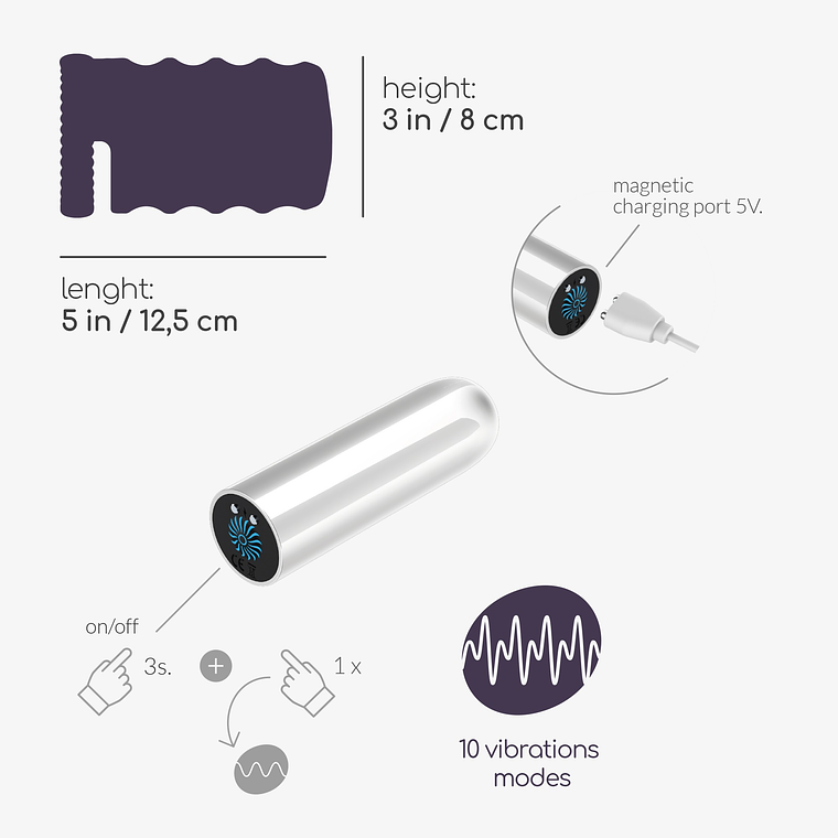 NAUTILUS MASTURBADOR DE TREINO COM BALA AMOVÍVEL CRUSHIOUS 12