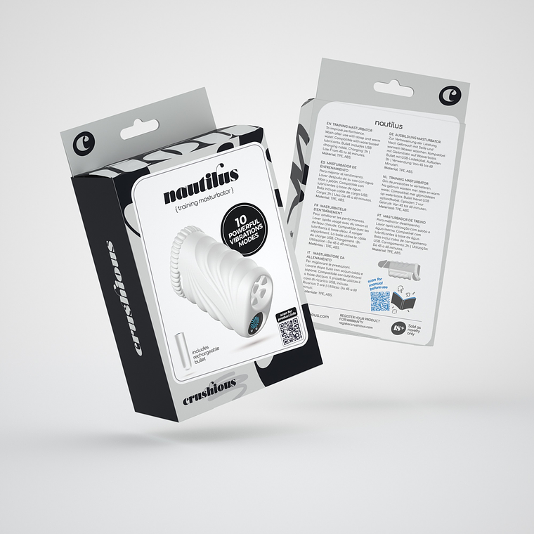 NAUTILUS MASTURBADOR DE TREINO COM BALA AMOVÍVEL CRUSHIOUS 15