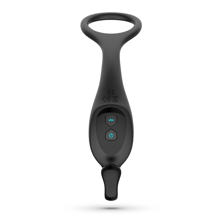 MAGOO MASSAJADOR DE PRÓSTATA COM ANEL PENIANO E COMANDO À DISTÂNCIA CRUSHIOUS 5