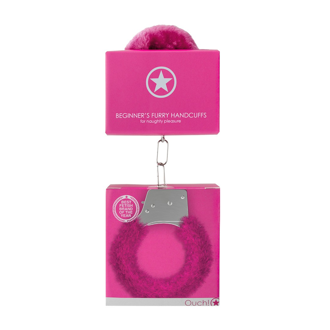ALGEMAS COM PELUCHE BEGINNER'S FURRY HANDCUFFS ROSA 2