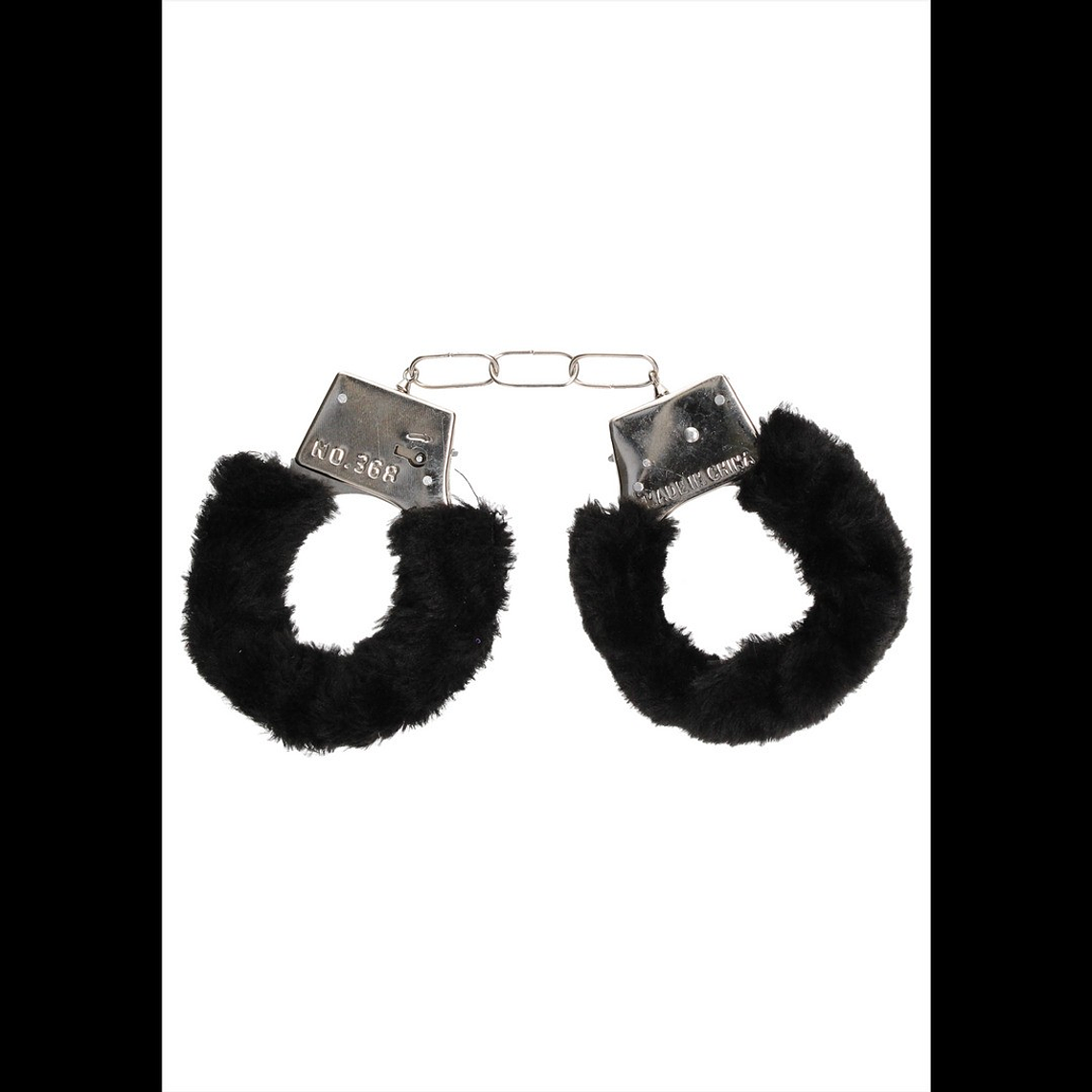 ALGEMAS COM PELUCHE BEGINNER'S FURRY HANDCUFFS PRETAS 4