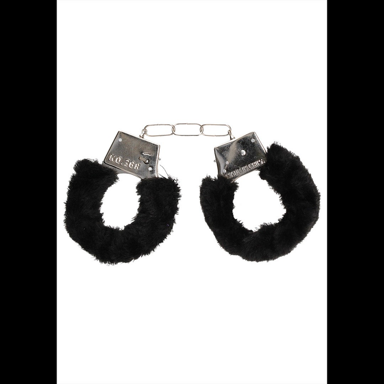 ALGEMAS COM PELUCHE BEGINNER'S FURRY HANDCUFFS PRETAS 4