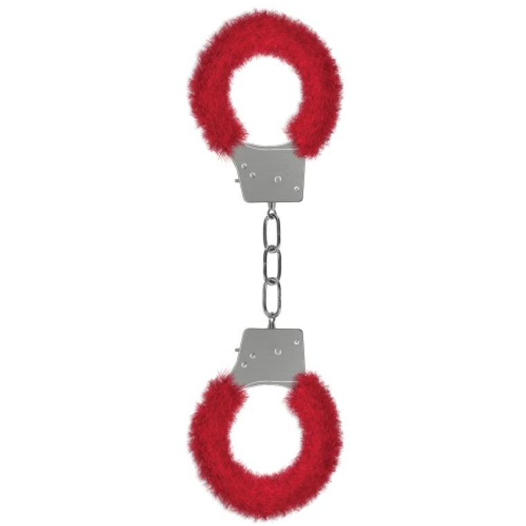 ALGEMAS COM PELUCHE BEGINNER'S FURRY HANDCUFFS VERMELHAS 1