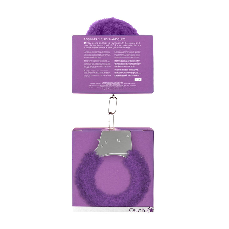 ALGEMAS COM PELUCHE BEGINNER'S FURRY HANDCUFFS ROXAS 3