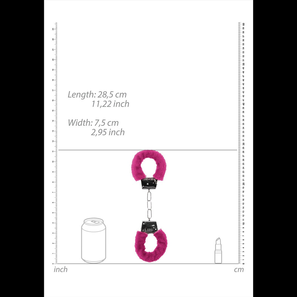 ALGEMAS COM PELUCHE BEGINNER'S FURRY HANDCUFFS ROSA 7