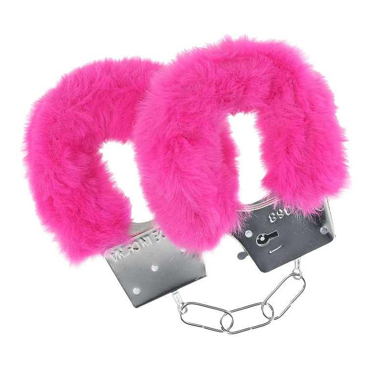 ALGEMAS COM PELUCHE CLASSIC FLUFFY ROSA OUCH! 3
