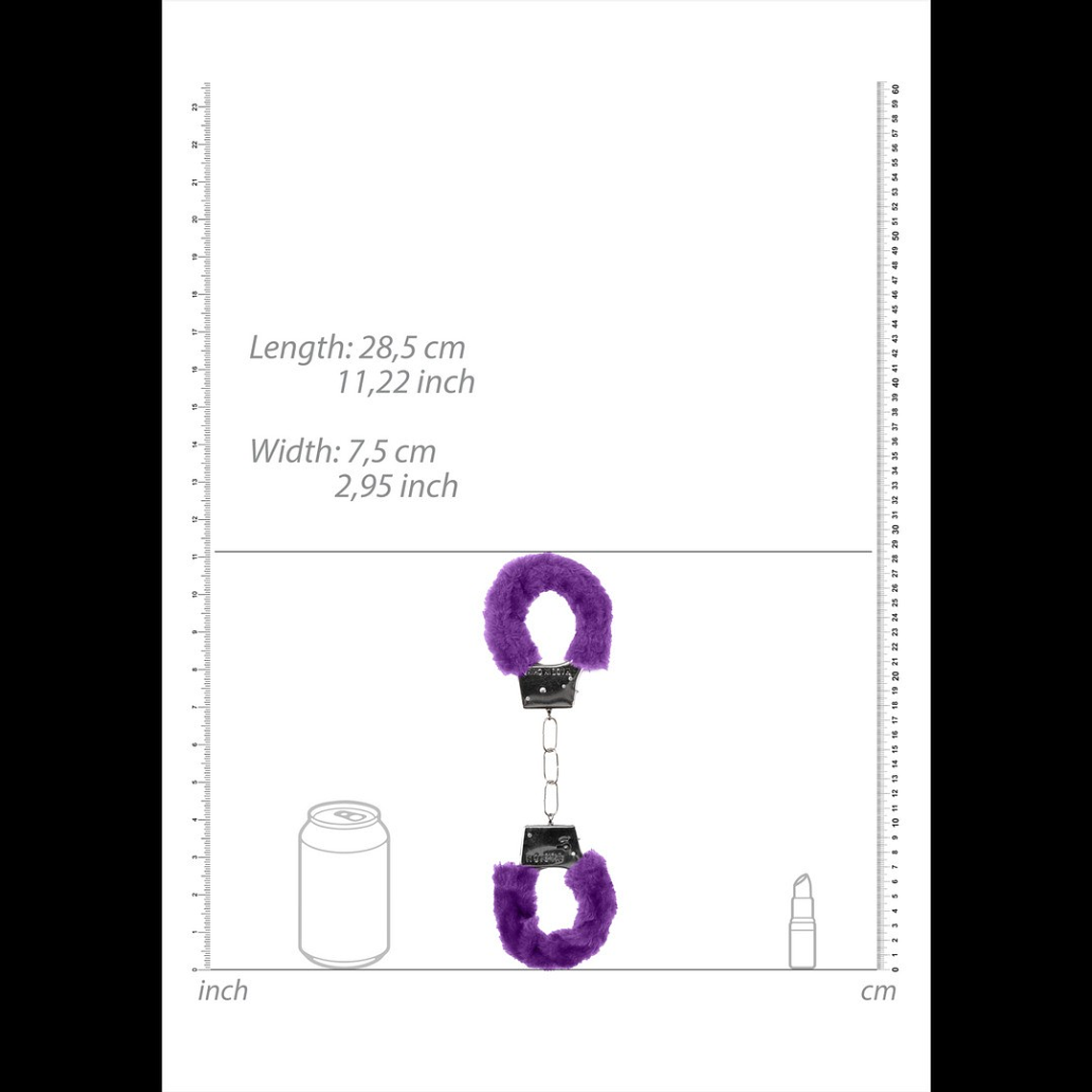 ALGEMAS COM PELUCHE BEGINNER'S FURRY HANDCUFFS ROXAS 7