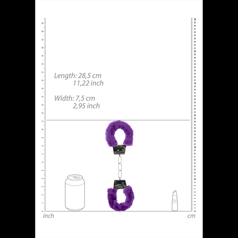 ALGEMAS COM PELUCHE BEGINNER'S FURRY HANDCUFFS ROXAS 7