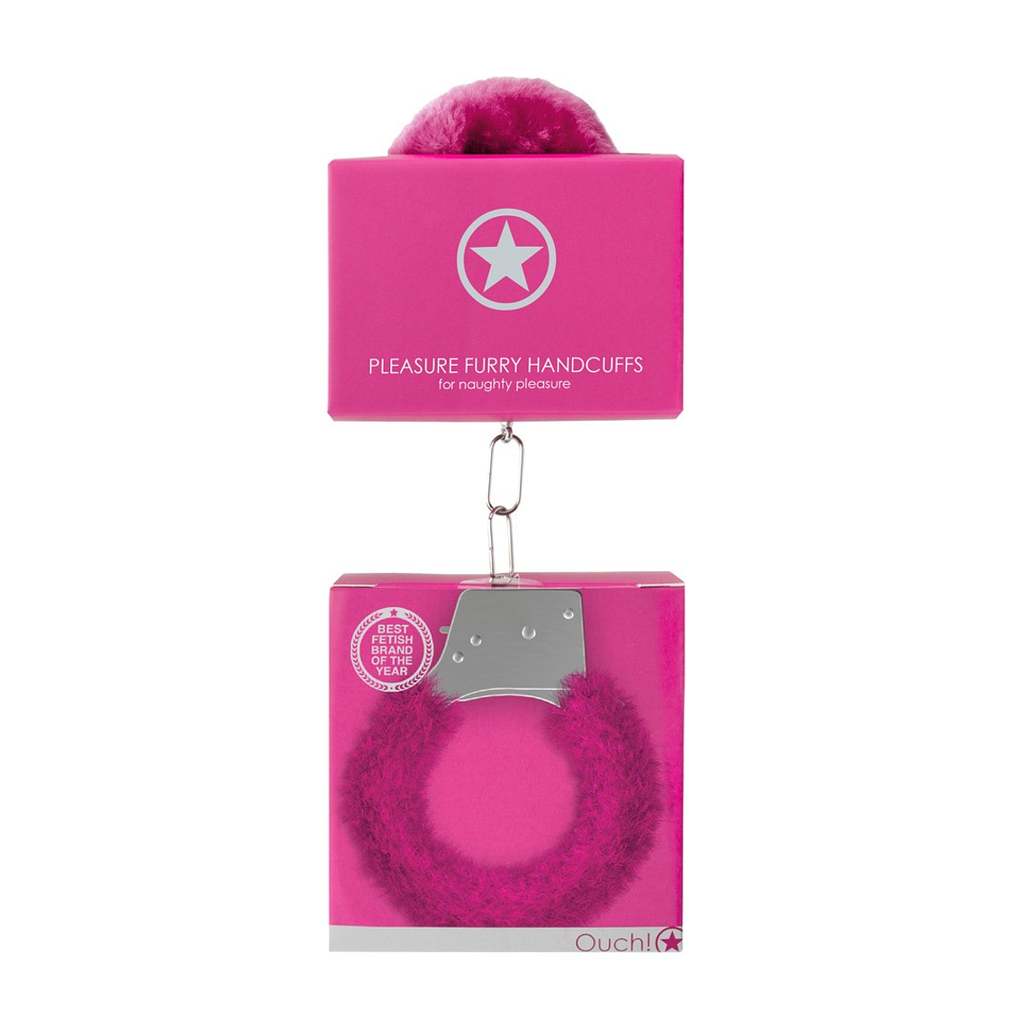 ALGEMAS COM PELUCHE PLEASURE FURRY HANDCUFFS ROSA 2