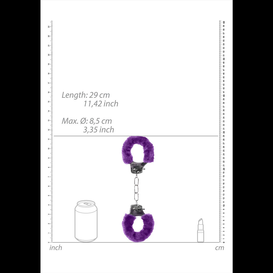 ALGEMAS COM PELUCHE PLEASURE FURRY HANDCUFFS ROXAS 7