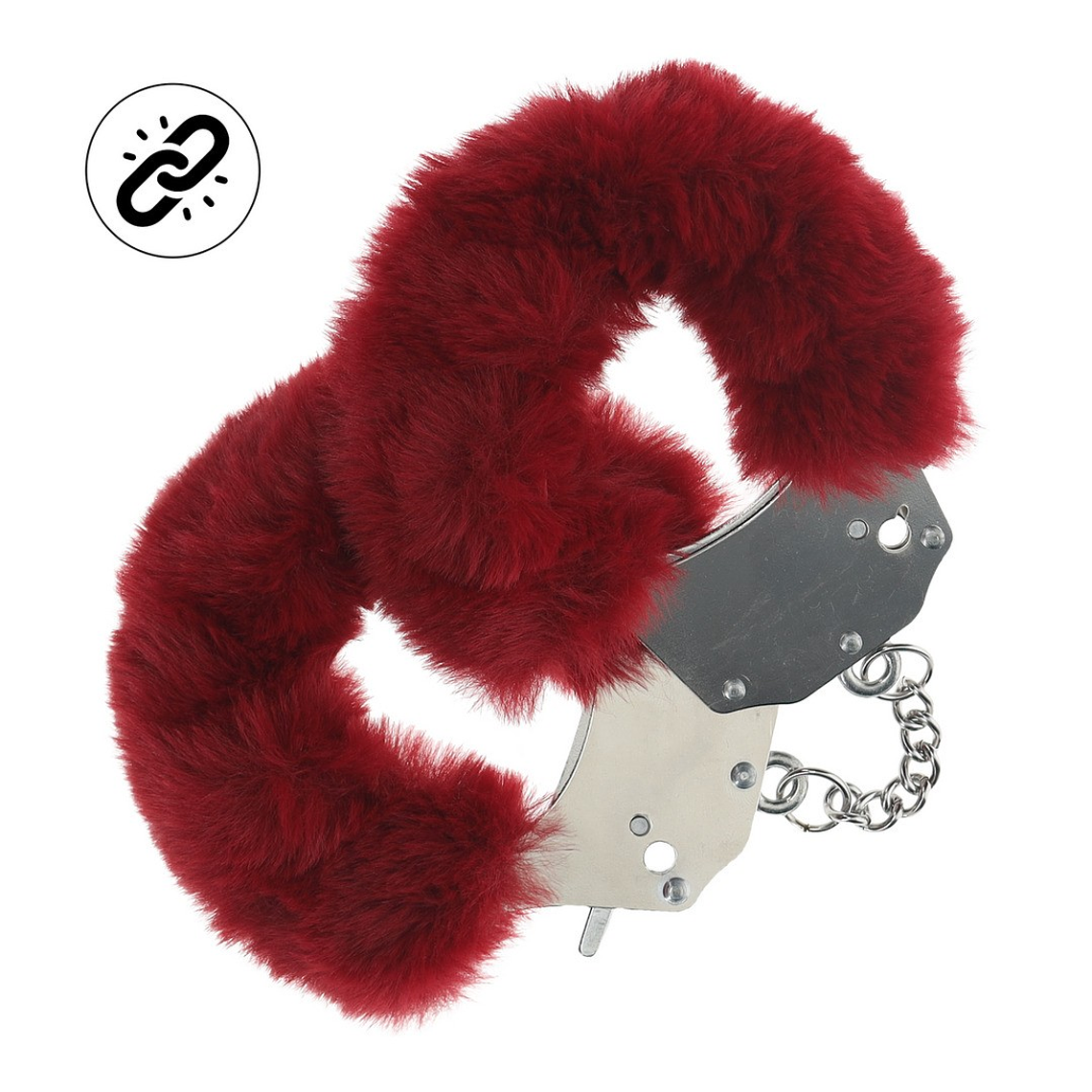 ALGEMAS COM PELÚCIA HEAVY-DUTY FLUFFY BORDÔ OUCH! 1