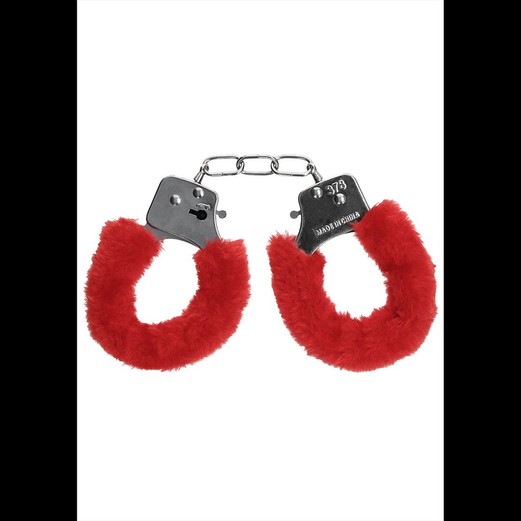 ALGEMAS COM PELUCHE PLEASURE FURRY HANDCUFFS VERMELHAS 4