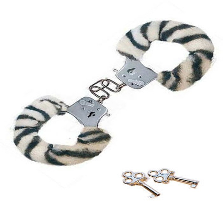 ALGEMAS COM PELÚCIA FURRY FUN ZEBRA TOYJOY 4