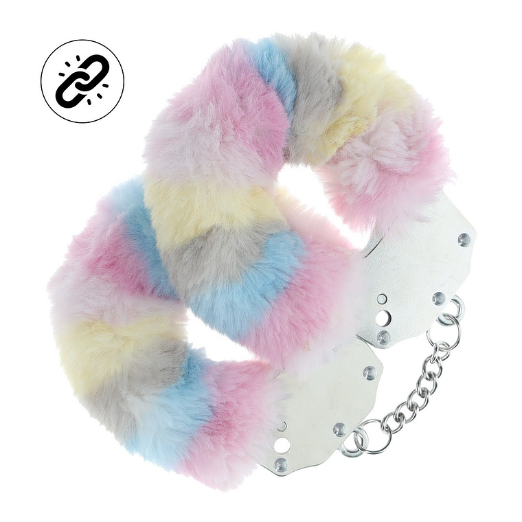 ALGEMAS COM PELÚCIA HEAVY-DUTY FLUFFY MULTICOLOR 2 OUCH! 1