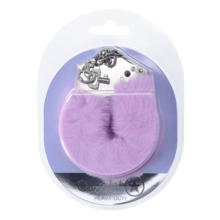 ALGEMAS COM PELÚCIA HEAVY-DUTY FLUFFY LAVENDER OUCH! 2