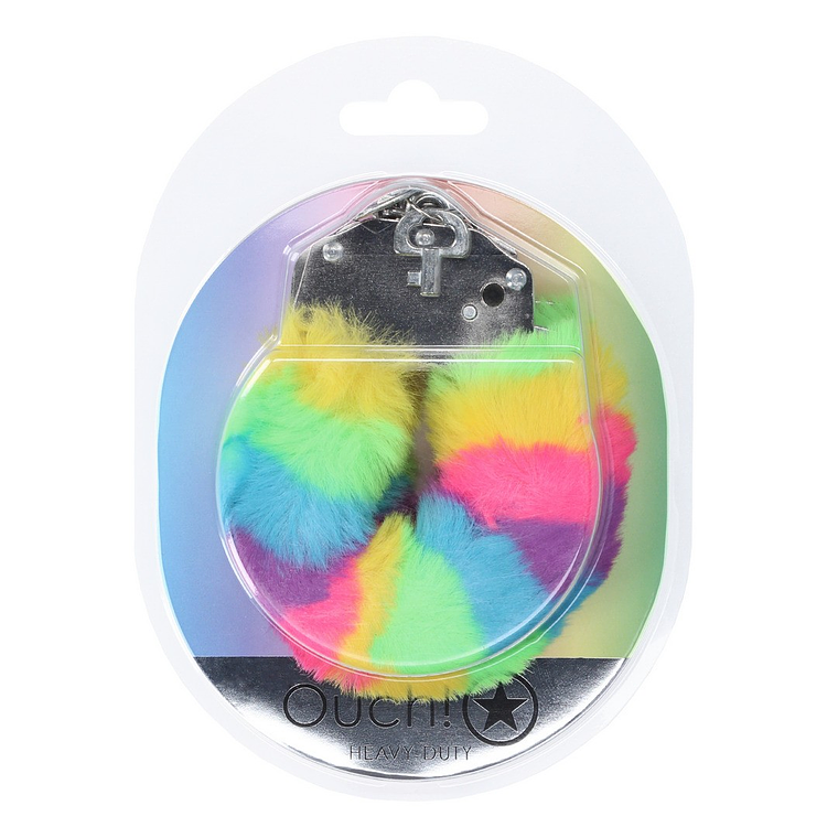 ALGEMAS COM PELÚCIA HEAVY-DUTY FLUFFY MULTICOLOR 1 OUCH! 2