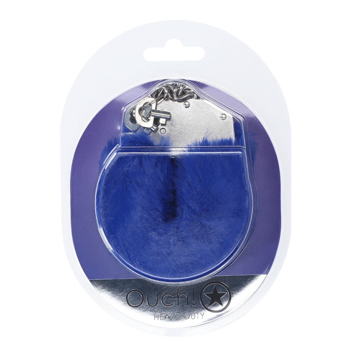 ALGEMAS COM PELÚCIA HEAVY-DUTY FLUFFY NAVY OUCH! 2