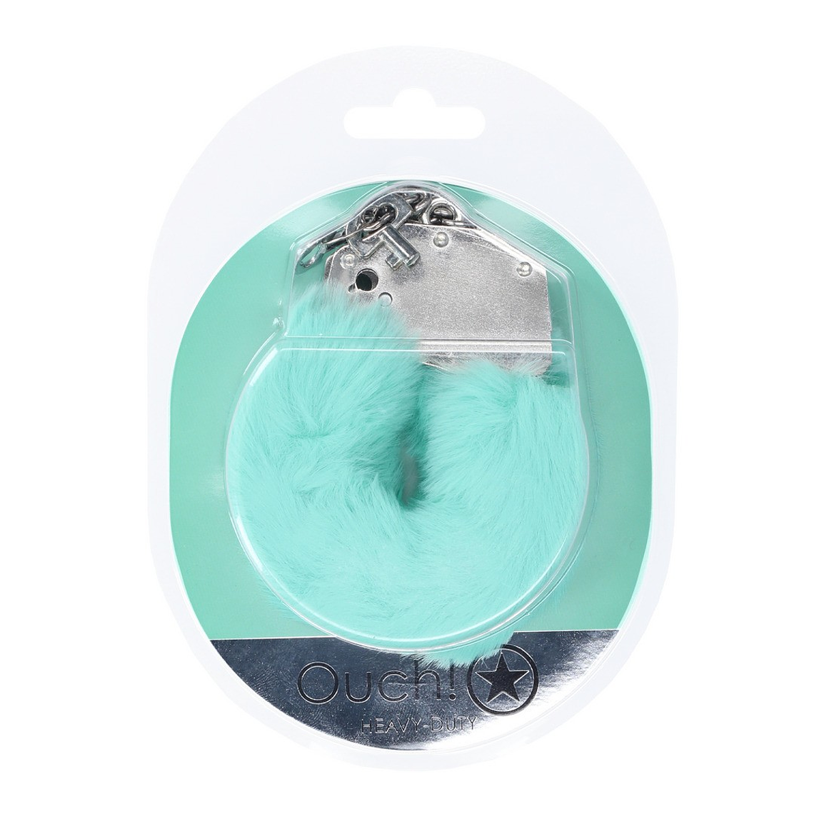 ALGEMAS COM PELÚCIA HEAVY-DUTY FLUFFY POWDER GREEN OUCH! 2