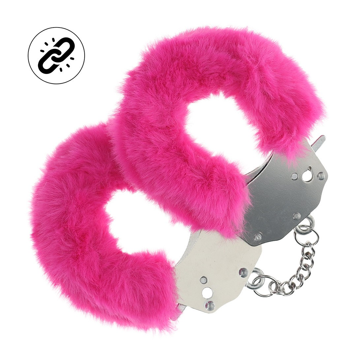 ALGEMAS COM PELÚCIA HEAVY-DUTY FLUFFY ROSA OUCH! 1