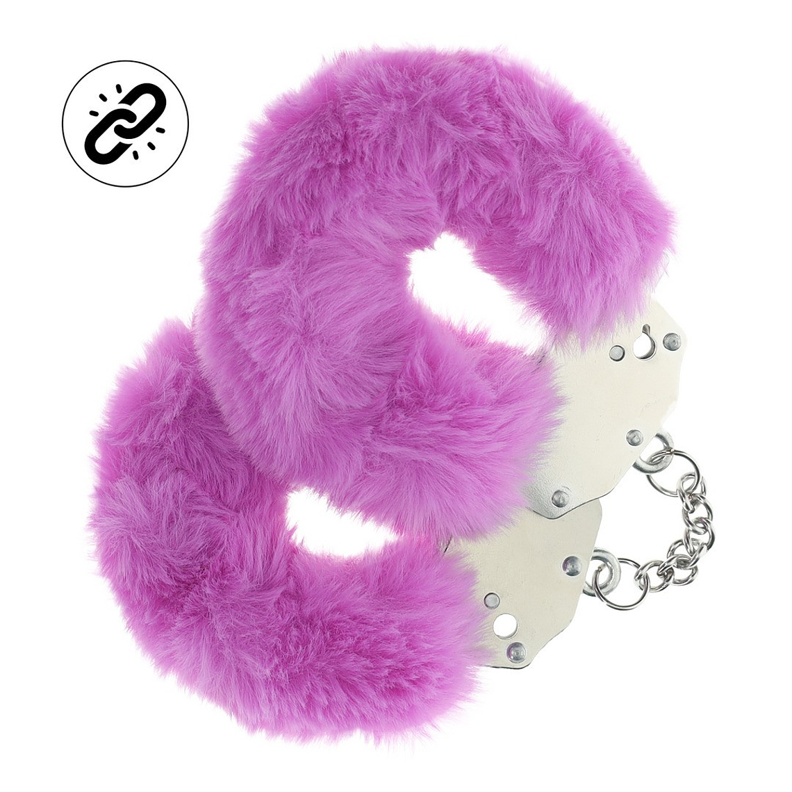 ALGEMAS COM PELÚCIA HEAVY-DUTY FLUFFY ROXO OUCH! 1