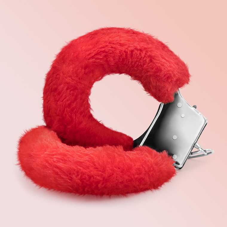 ALGEMAS DE PELUCHE LOVE CUFFS CRUSHIOUS VERMELHAS 1