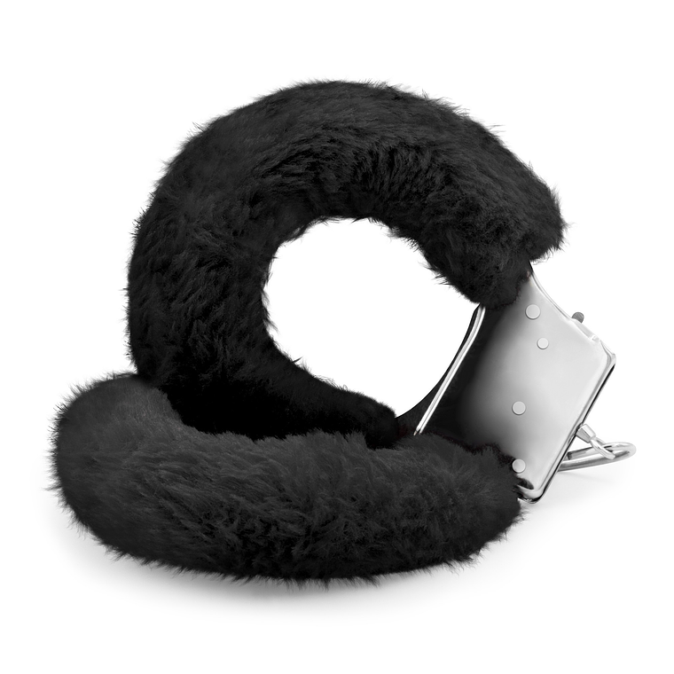 ALGEMAS DE PELUCHE LOVE CUFFS CRUSHIOUS PRETAS 2