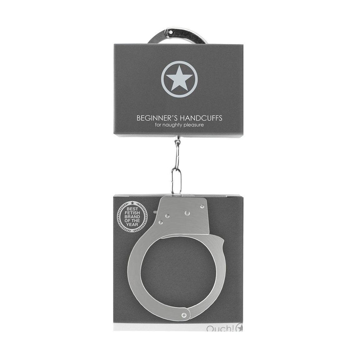 ALGEMAS EM METAL BEGINNER'S HANDCUFFS PRATEADAS 2