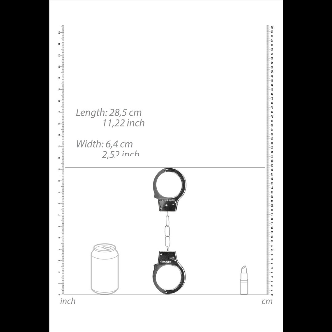 ALGEMAS EM METAL BEGINNER'S HANDCUFFS PRATEADAS 7