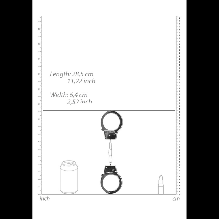 ALGEMAS EM METAL BEGINNER'S HANDCUFFS PRATEADAS 7