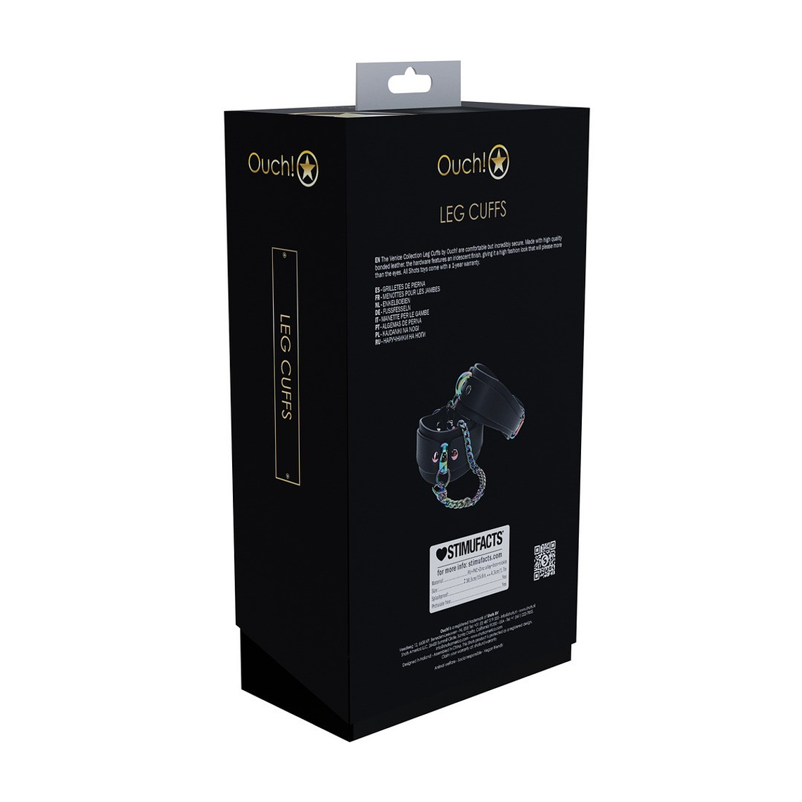 ALGEMAS DE TORNOZELOS VENICE COLLECTION PRETAS OUCH 3