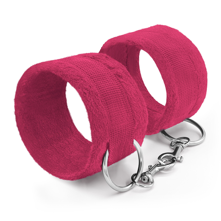 ALGEMAS DE VELCRO TOUGH LOVE COM CORRENTE DE 40CM EXTRA CRUSHIOUS ROSA 3