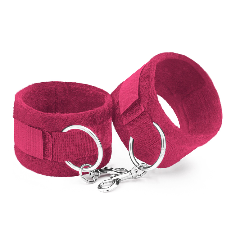 ALGEMAS DE VELCRO TOUGH LOVE COM CORRENTE DE 40CM EXTRA CRUSHIOUS ROSA 5