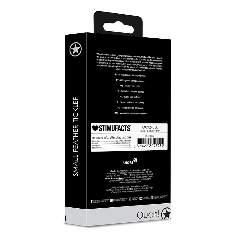 ESPANADOR PEQUENO PRETO OUCH! 3