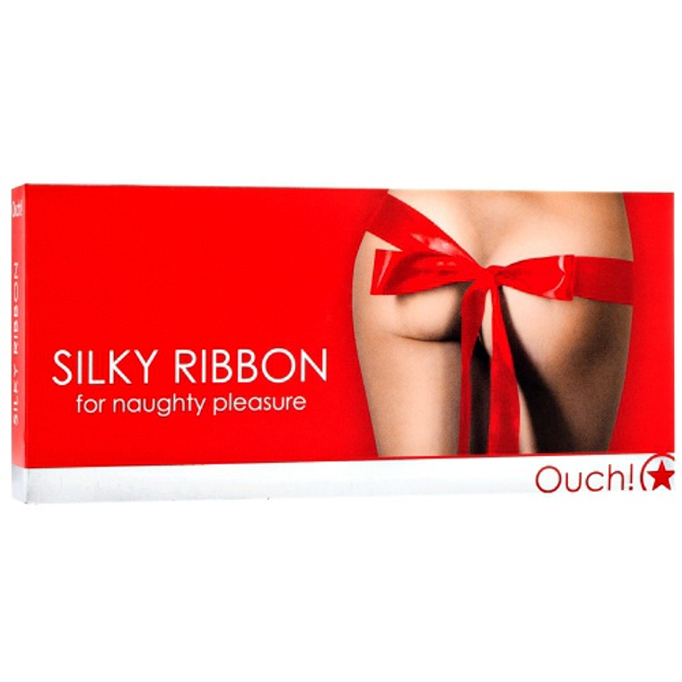 FITA BONDAGE SILKY RIBBON VERMELHA 2