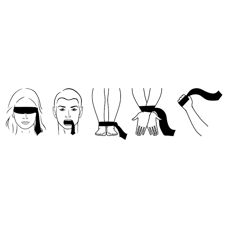 GRAVATA BONDAGE TIE ME UP PRETA 3